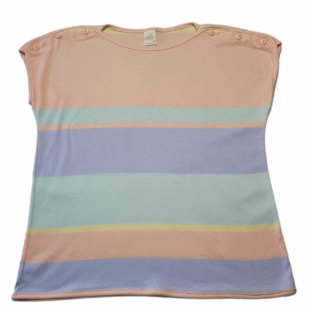 Vintage 80'S Jantzen Short Sleeve Top Sz M